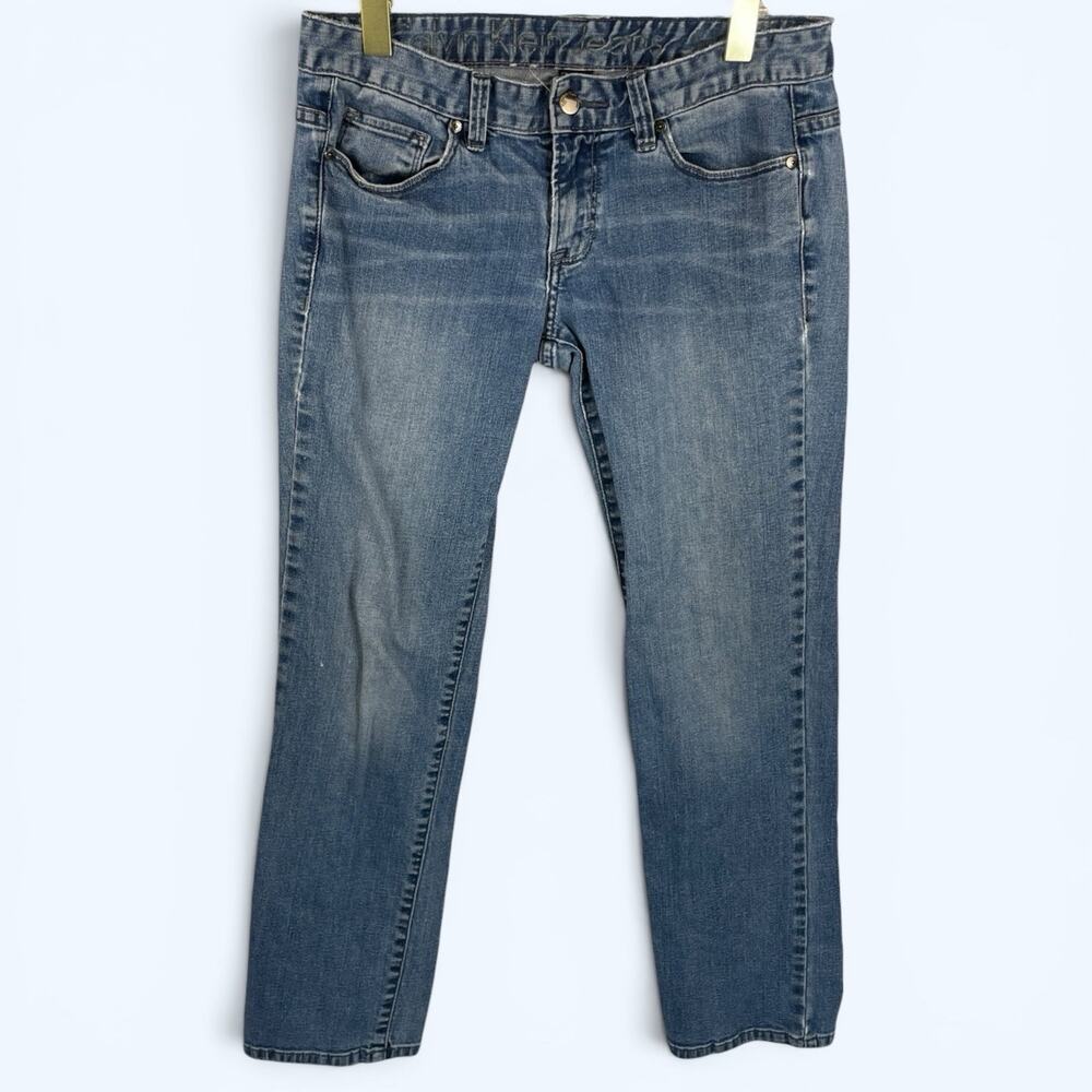 Calvin Klein Straight Low Rise Women's Jeans 30x28 Size 6 Petite